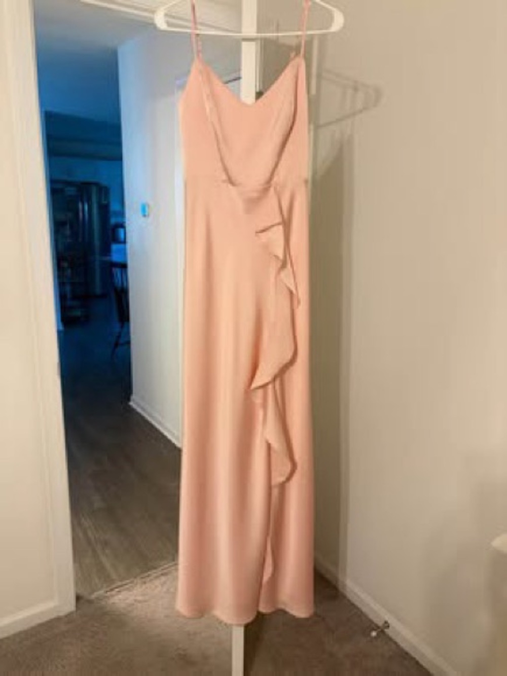 Birdy Grey Theresa Dress- Matte Satin Fabric & Blush Pink Blush Color - Picture 11 of 13